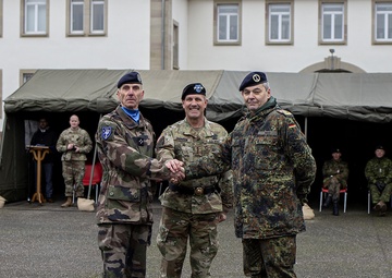 LANDCOM COMMANDER PASSES NATO RESPONSE FORCE LAND COMPONENT MISSION FROM 1ST GERMAN-NETHERLANDS CORPS TO EUROCORPS