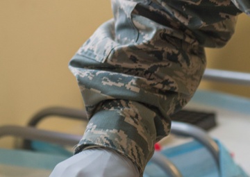 The 124th Medical Group hosted a pre-deployment medical processing line