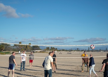 NR NPASE Sailors Play Volleyball Game