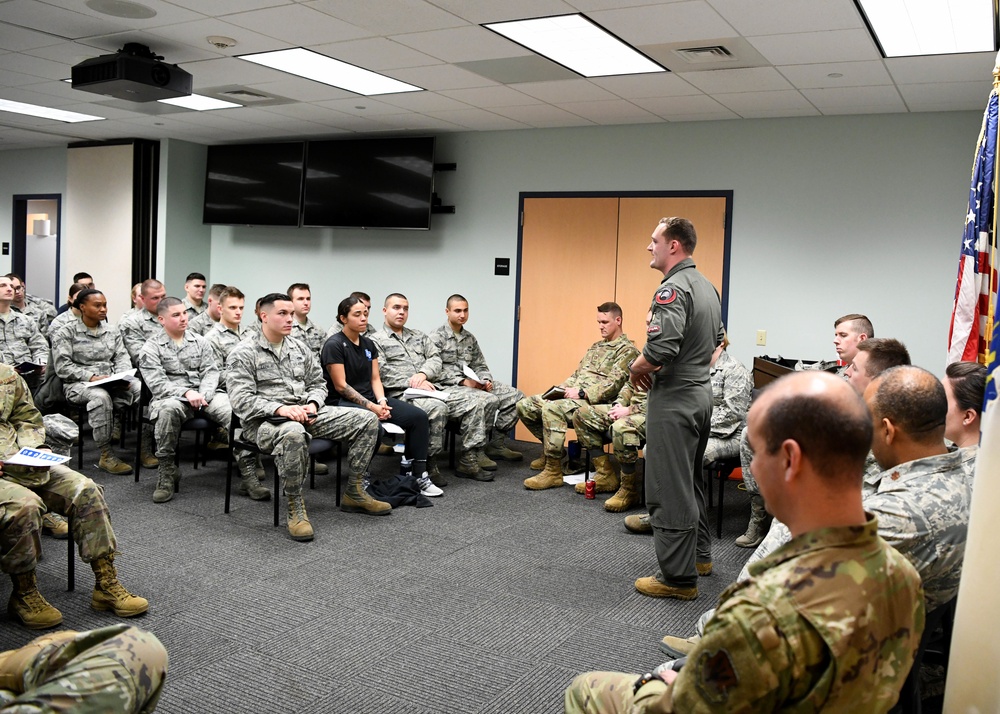 104th Fighter Wing conducts officer discussion panel