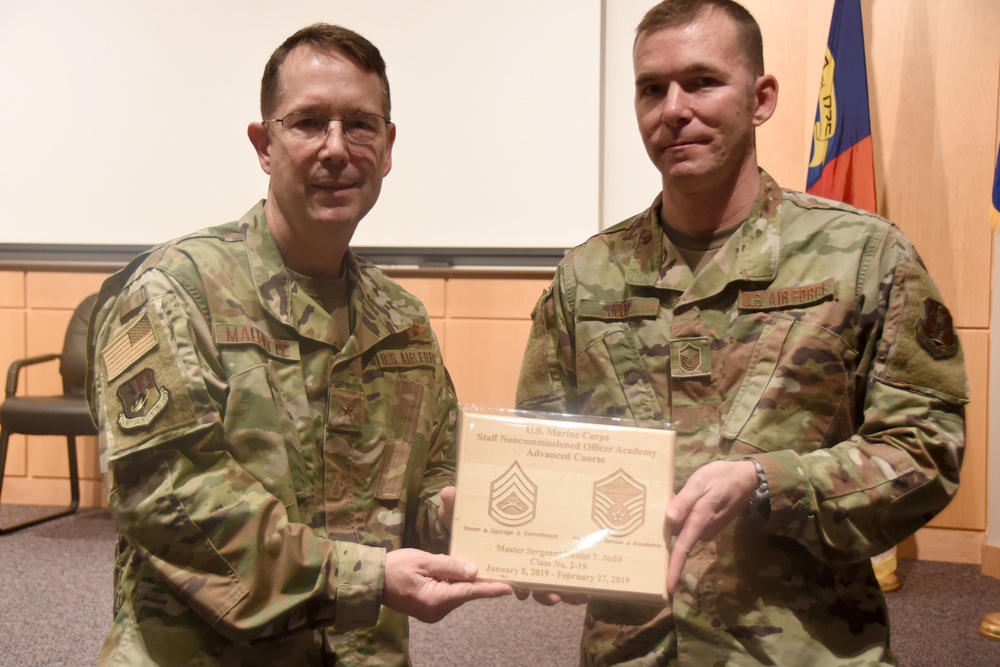 North Carolina Air National Guardsmen Recognized for Completing U.S. Marine Corps. Training