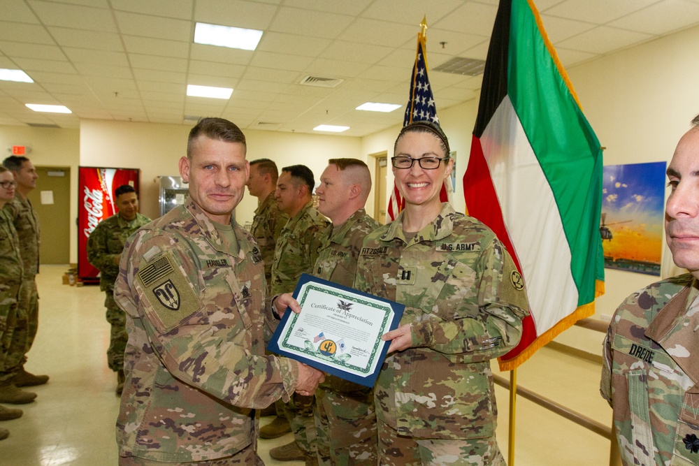 349th Combat Support Hospital Certificate of Appreciation Ceremony