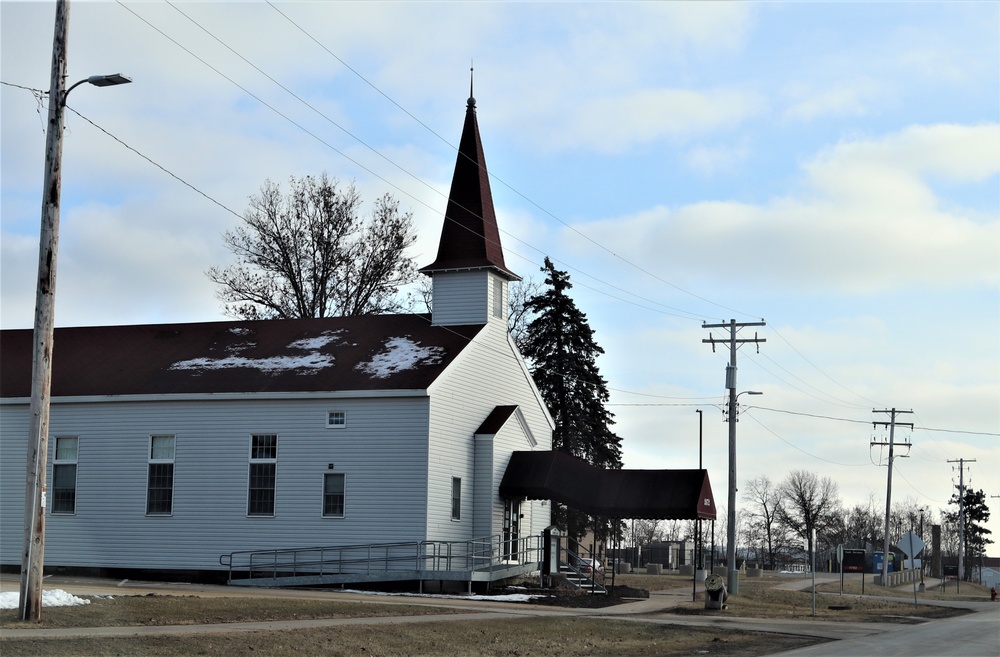 Chapel buildings at Fort McCoy