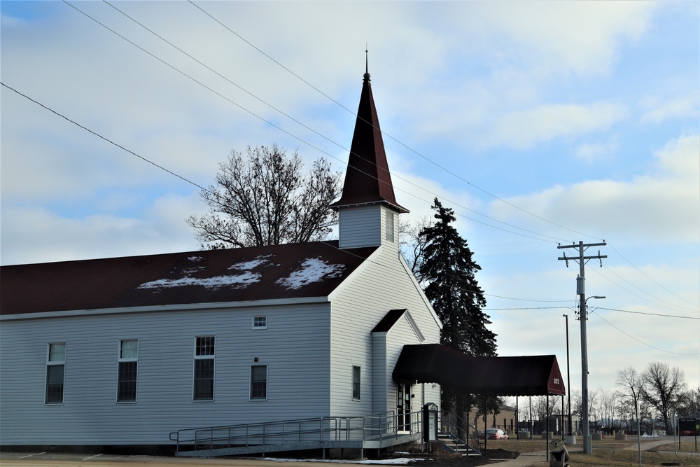 Chapel buildings at Fort McCoy