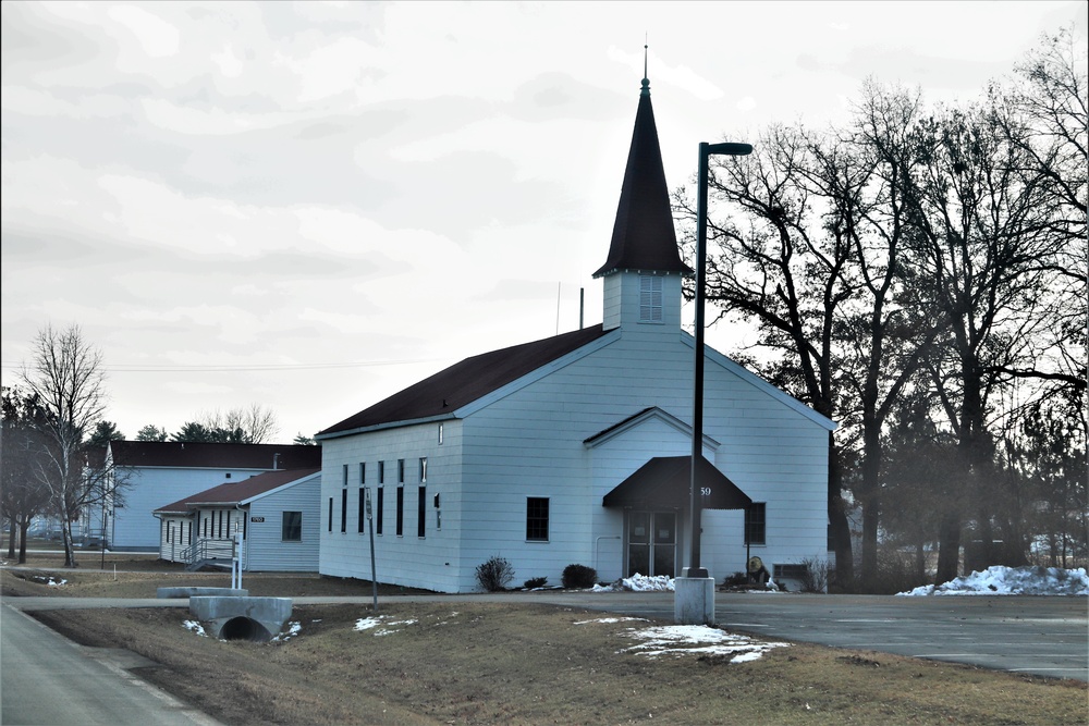 Chapel buildings at Fort McCoy