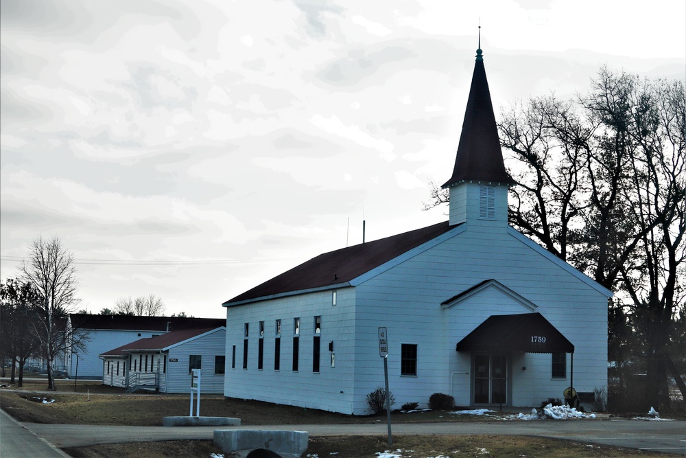 Chapel buildings at Fort McCoy