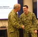 Rear Adm. Bruce Gillingham, Navy Surgeon General, recognizes Sailors during his visit to Naval Medical Readiness Training Command Pearl Harbor