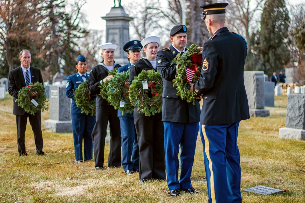NIOC Colorado Sailors Participate in National Wreaths Across America Day