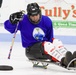 10th Mountain Division's Warrior Transition Battalion Soldiers participate in sled hockey