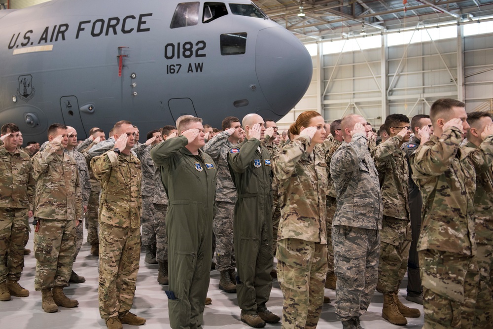 Timko assumes command of the 167th Airlift Wing