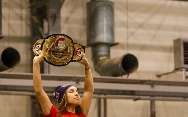 Ficarra displays championship belt