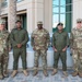 Nevada Adjutant General Ondra Berry and two members of the Fijian military