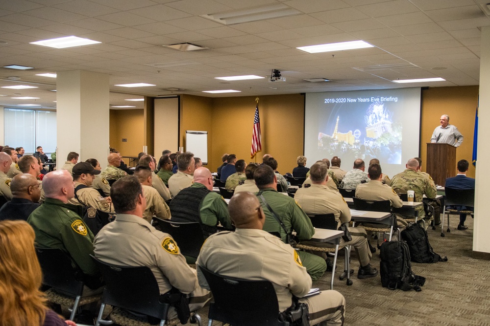 Nevada Governor Steve Sisolak Speaks to Law Enforcement Providing Security for America's Party