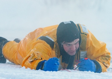JBER fire protection specialists certify as ice rescue technicians