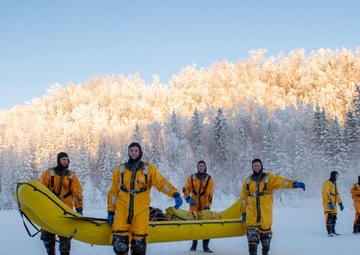 JBER fire protection specialists certify as ice rescue technicians