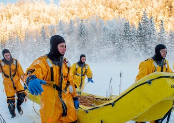 JBER fire protection specialists certify as ice rescue technicians