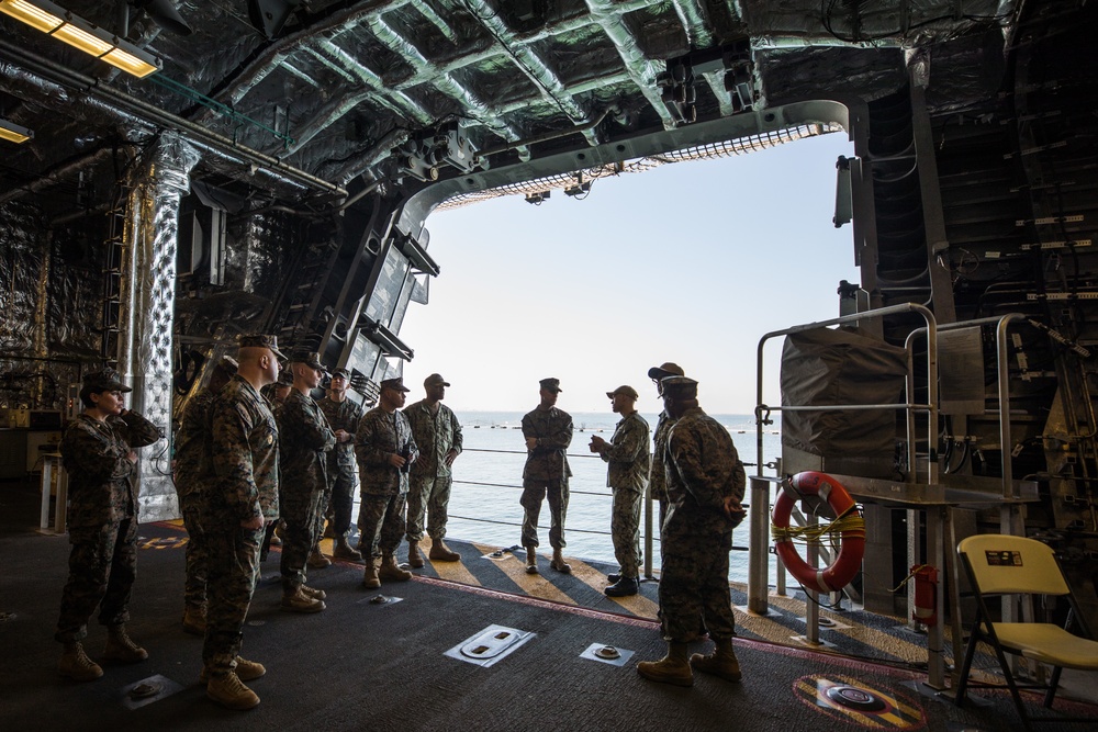 1st Marine Division visits the Naval Base San Diego
