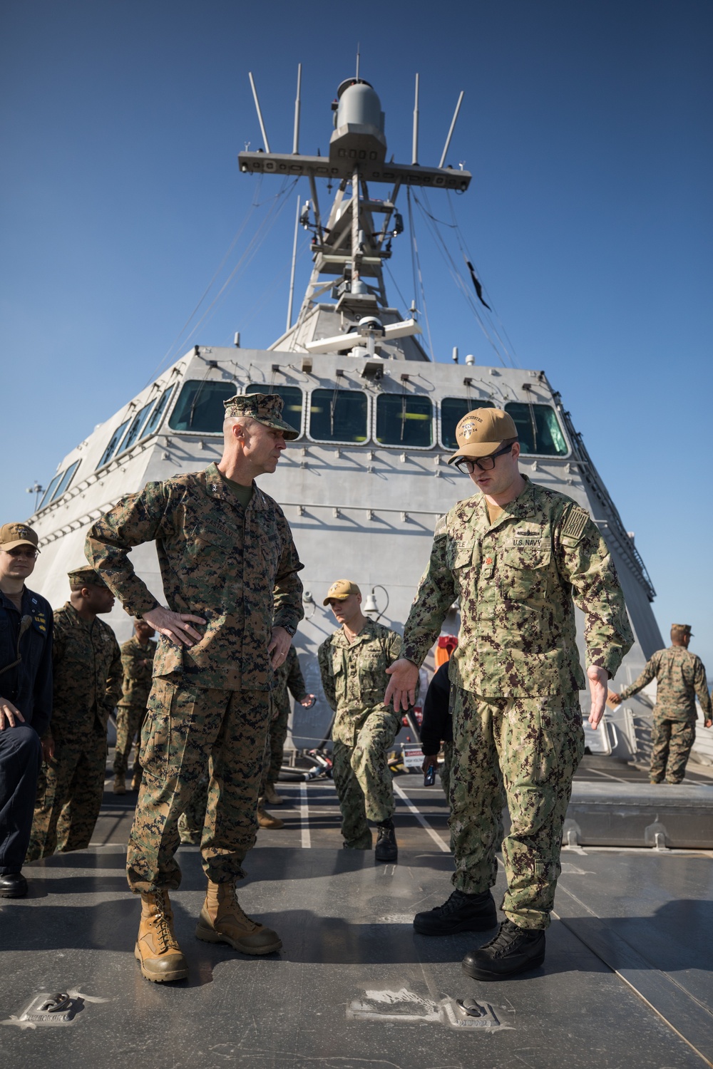 1st Marine Division visits the Naval Base San Diego