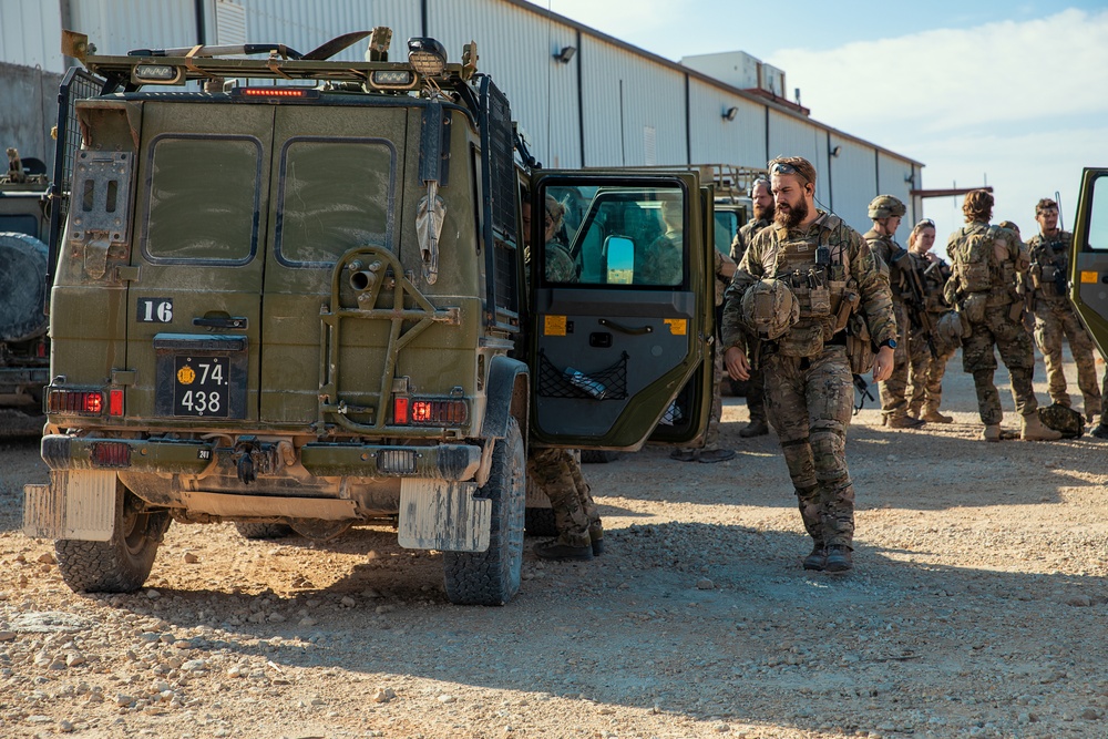 Operation Task Force Dragon base defense exercise