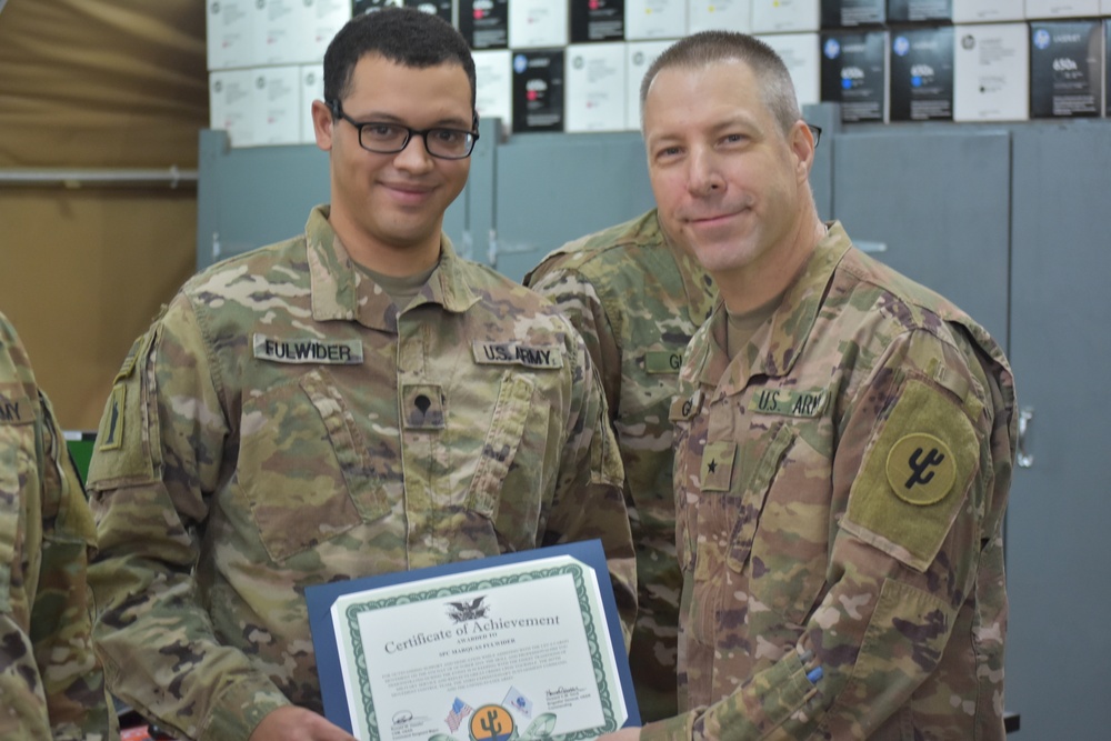 Recognition for Soldiers of the 607th Movement Control Team
