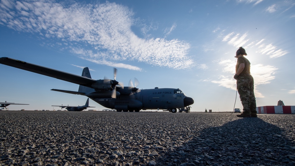 C-130 Hercules Resupply Airdrop