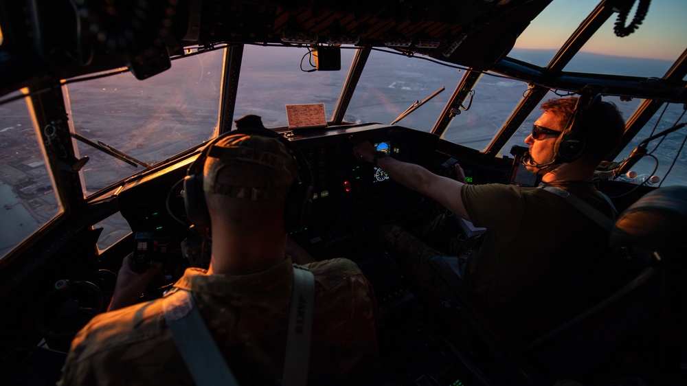 C-130 Hercules Resupply Airdrop