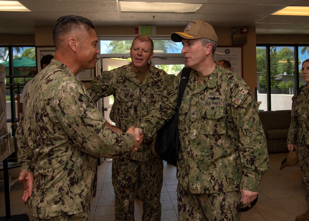 Rear Adm. Brian P. Fort Visits Diego Garcia