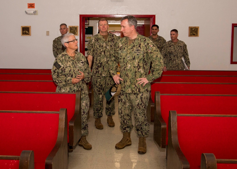 Rear Adm. Brian P. Fort Visits Diego Garcia