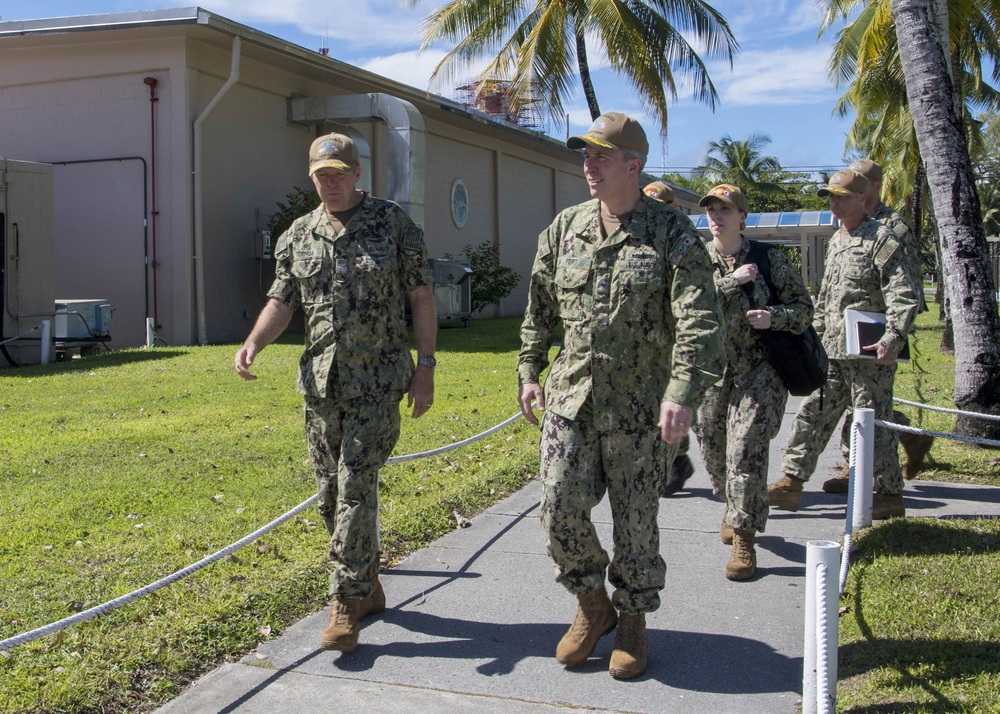 Rear Adm. Brian P. Fort Visits Diego Garcia