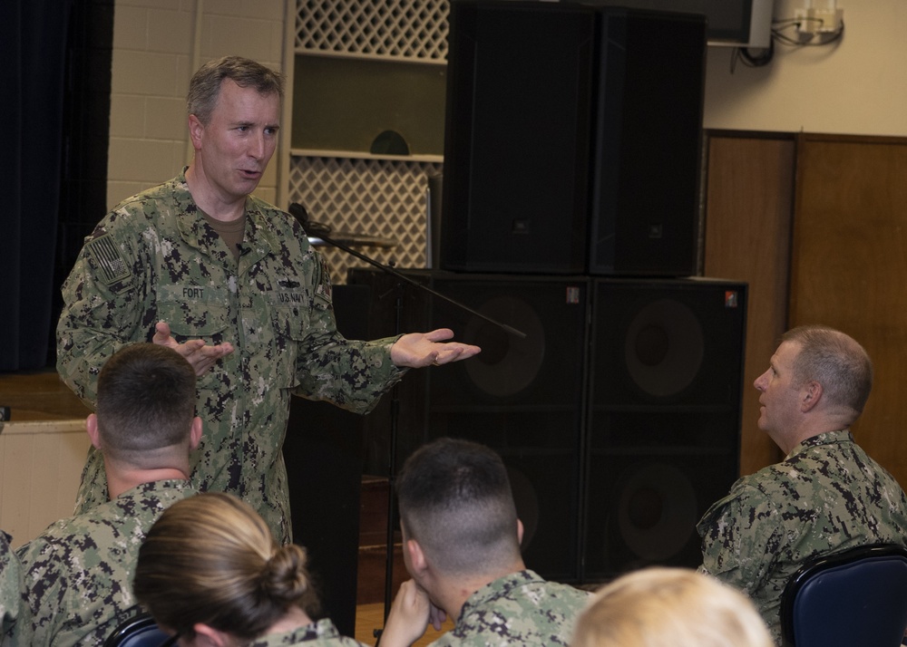 Rear Adm. Brian P. Fort Visits Diego Garcia