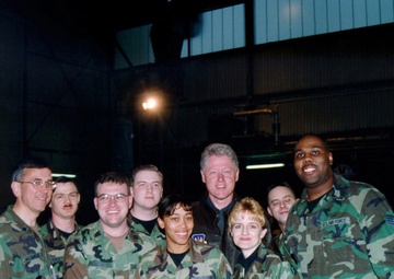 Former President William Jefferson Clinton with 86th Medical Group
