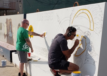 103rd ESC Soldiers leave mark on Camp Arifjan