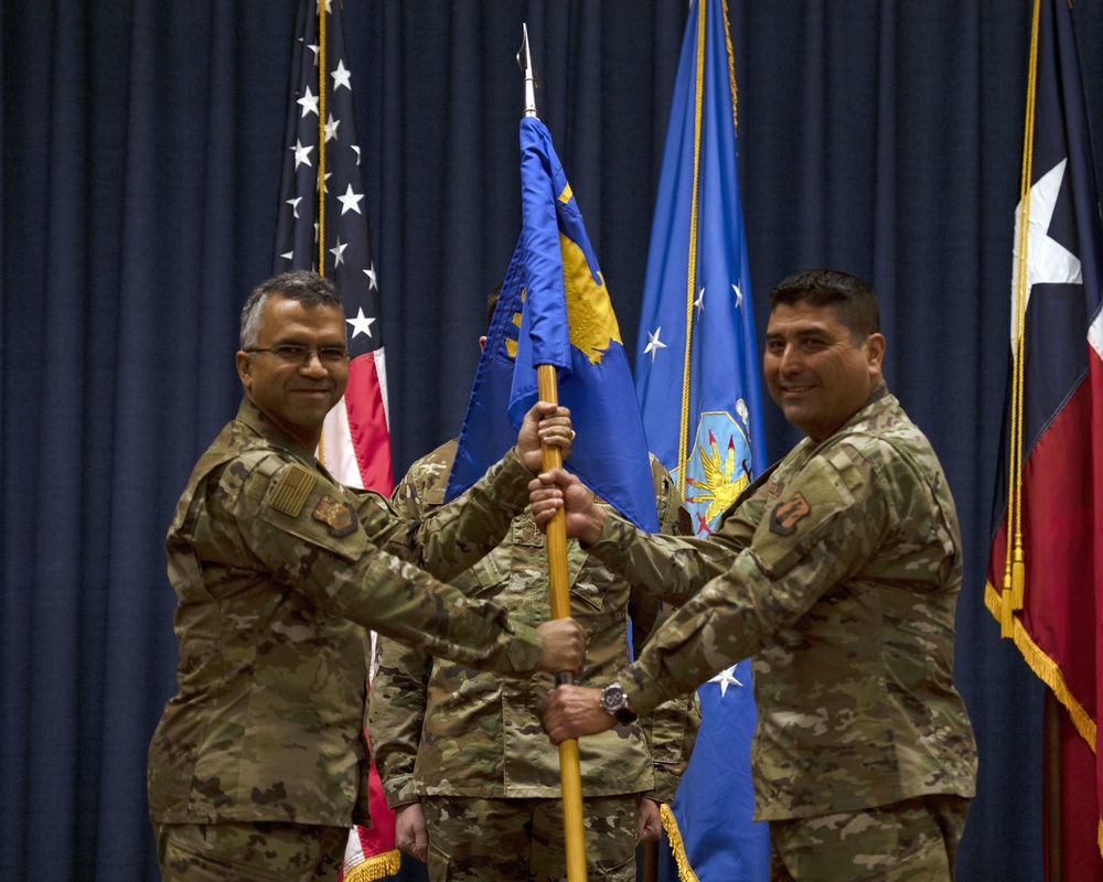 Air National Guard's 149th Fighter Wing holds assumption of command ceremony for its medical group