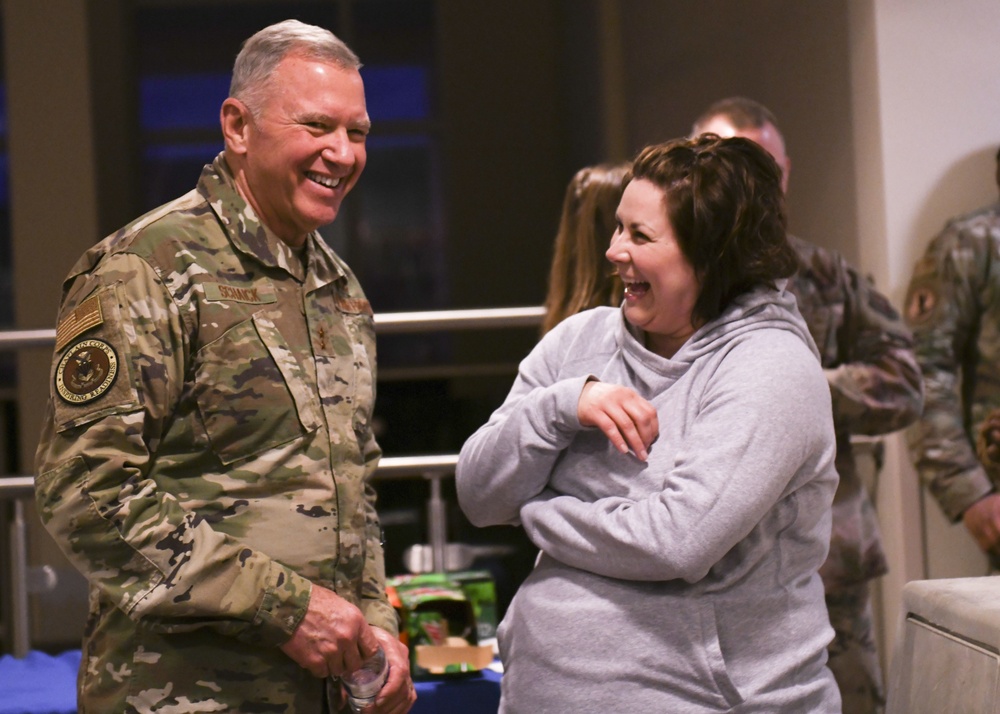 Chaplain Maj. General Steven Schaick, U.S. Air Force chief of chaplains visits Airmen at Minot AFB