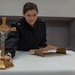 Religious Program Specialist Sets Up for Cathloic Mass