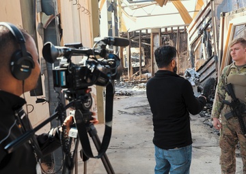 Ballistic missile attack brings an unprecedented amount of media to Al-Asad Airbase