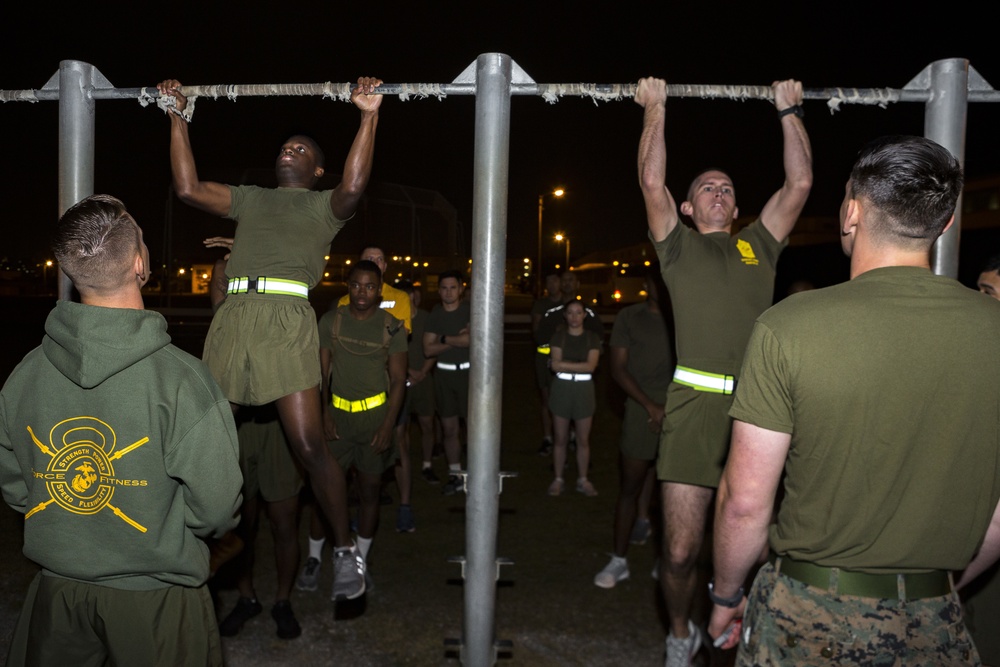 Headquarters and Support Battalion's First PFT of the Year