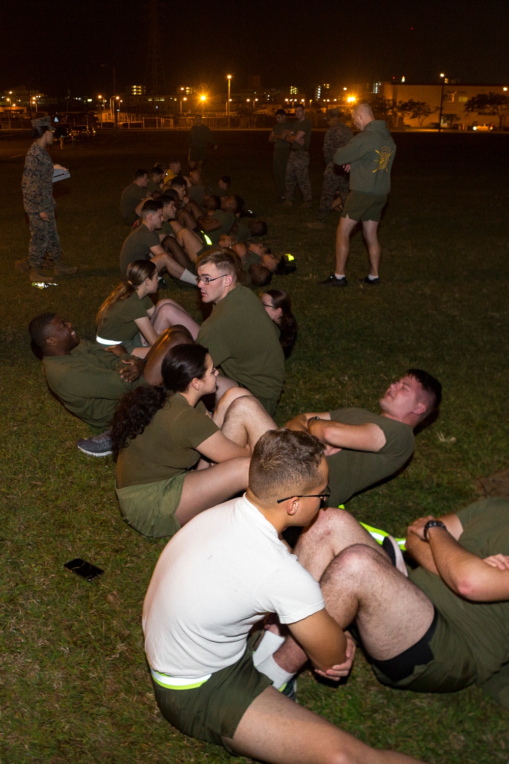 Headquarters and Support Battalion's First PFT of the Year