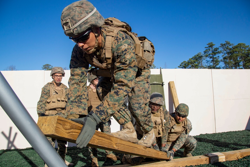 2nd AA Bn becomes first unit to negotiate Camp Lejeune’s new Leadership Reaction Course