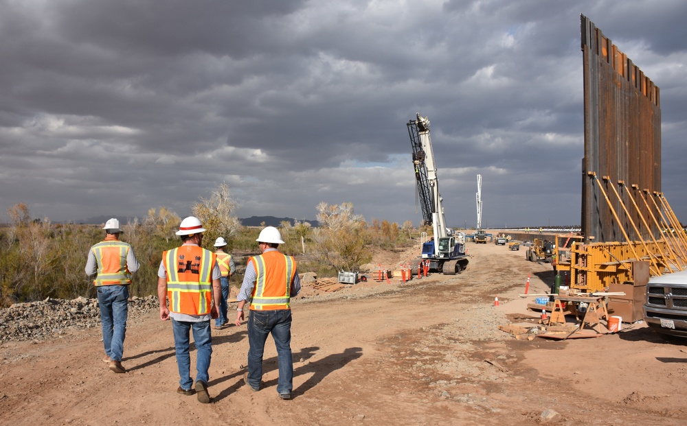 Border District Yuma 1 ongoing construction efforts