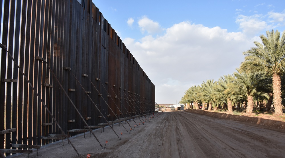 Border District Yuma 1 ongoing construction efforts