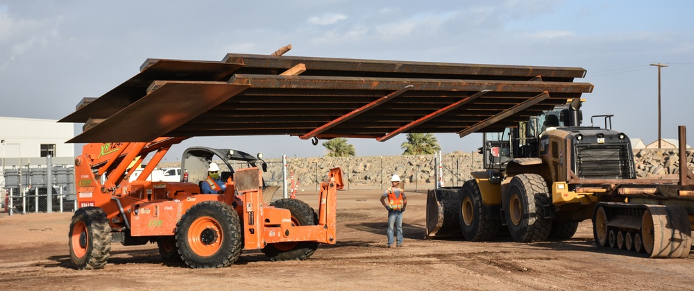 Border District Yuma 1 ongoing construction efforts