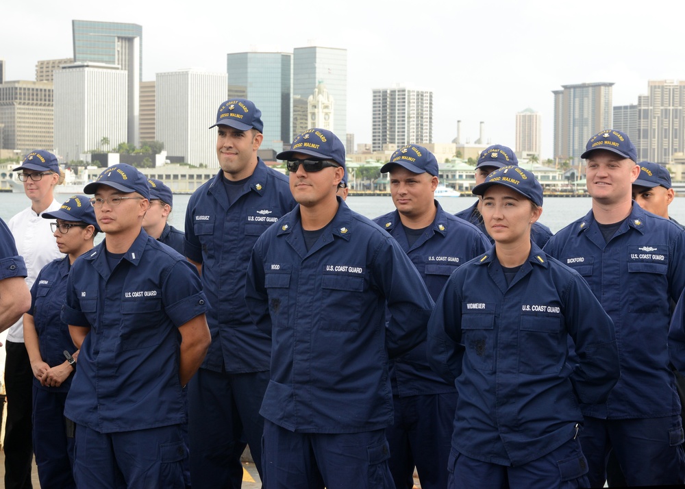 Coast Guard Cutter Walnut departs Honolulu for final time