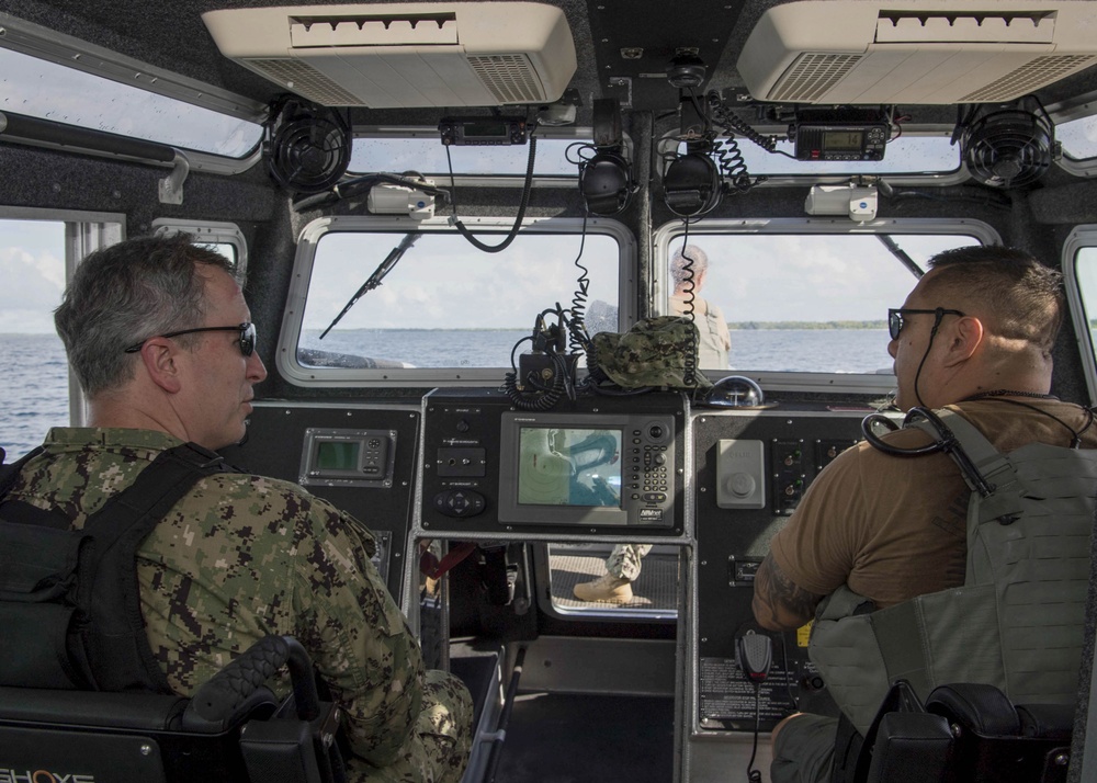 Rear Adm. Brian P. Fort Visits Diego Garcia