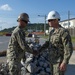 Commander, Naval Construction Group One, visits U.S Navy Seabees deployed with Naval Mobile Construction Battalion 5