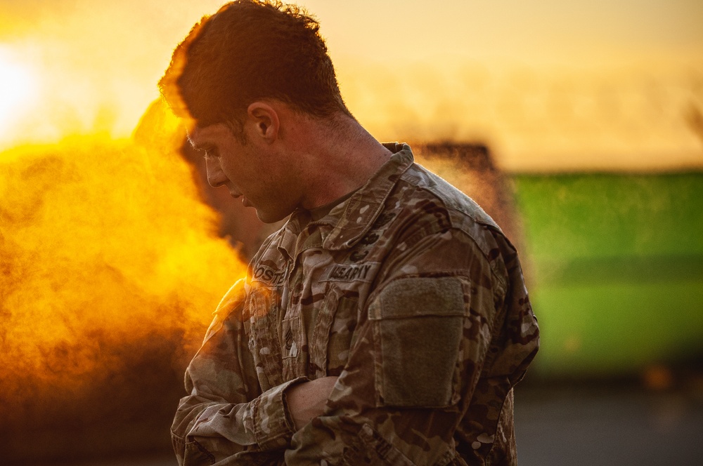 Paratrooper Competes in Cold