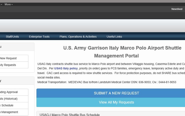 Marco Polo Shuttle Bus Reservation Portal Graphic