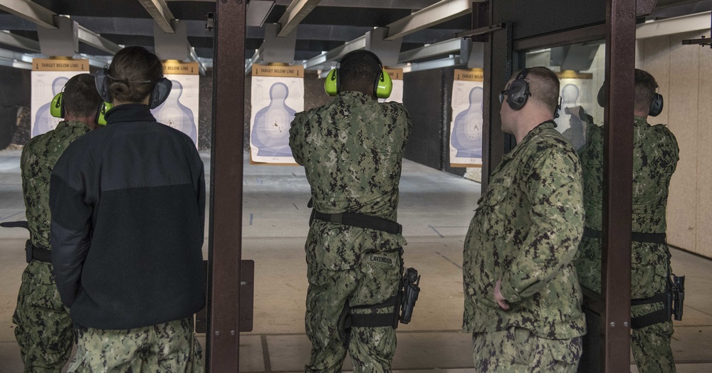 GHWB Sailors Conduct Weapons Qualifications