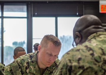 VP-5 Sailors take advancement exam