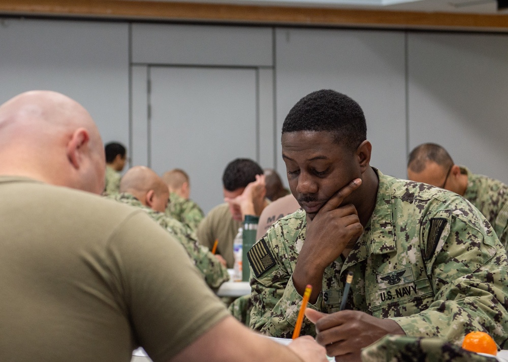VP-5 Sailors take advancement exam